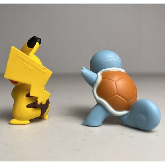 Pokemon Squirtle Pikachu Mini Figure Tomy Nintendo Toy Collectible Anime 1.5" - Picture 4 of 16